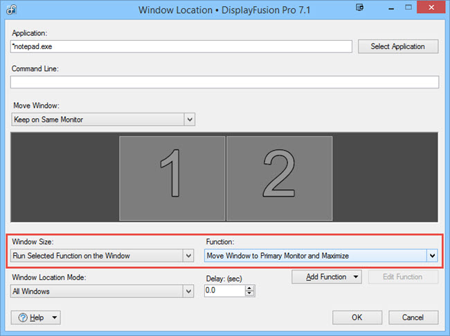 DisplayFusion マルチモニター ウィンドウ管理ツール
