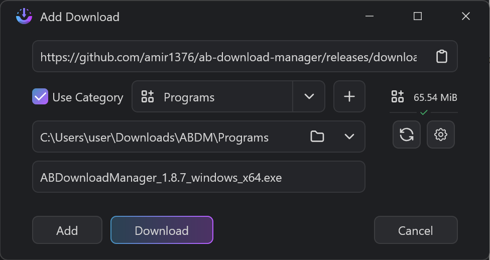AB Download Manager 다운로드 속도