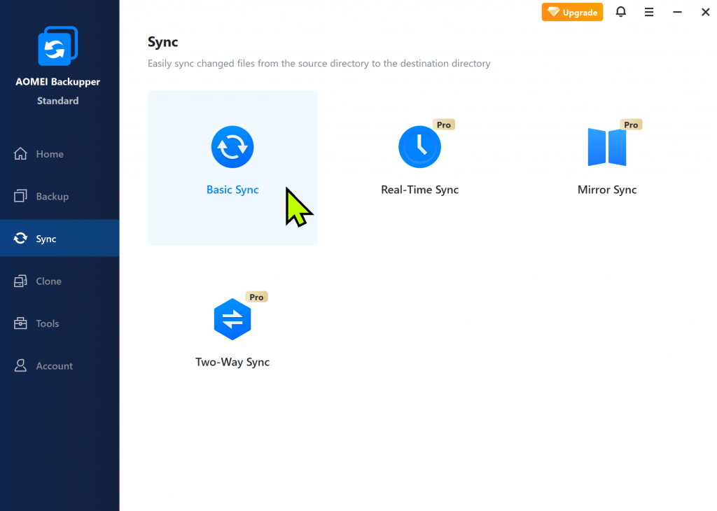 AOMEI Backupper Sync