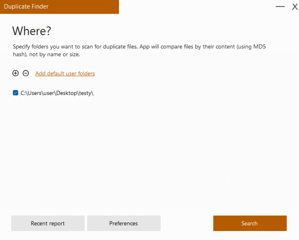Scanning for duplicates