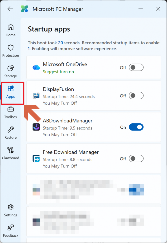 부팅 및 백그라운드 관리 (App Management)