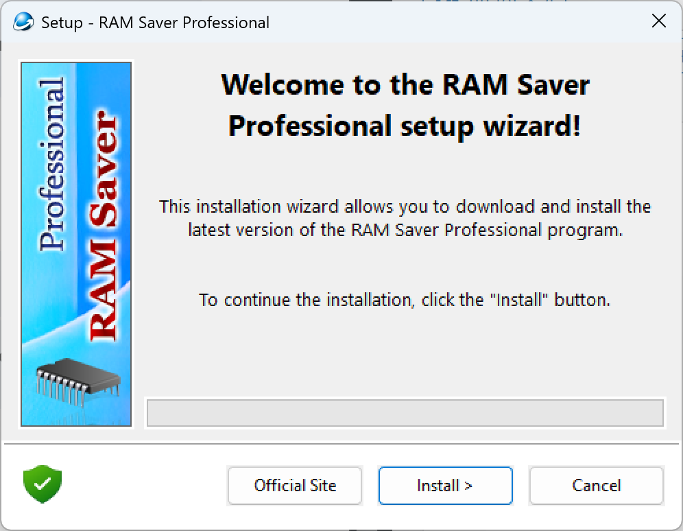 RAM Saver Professional Interface