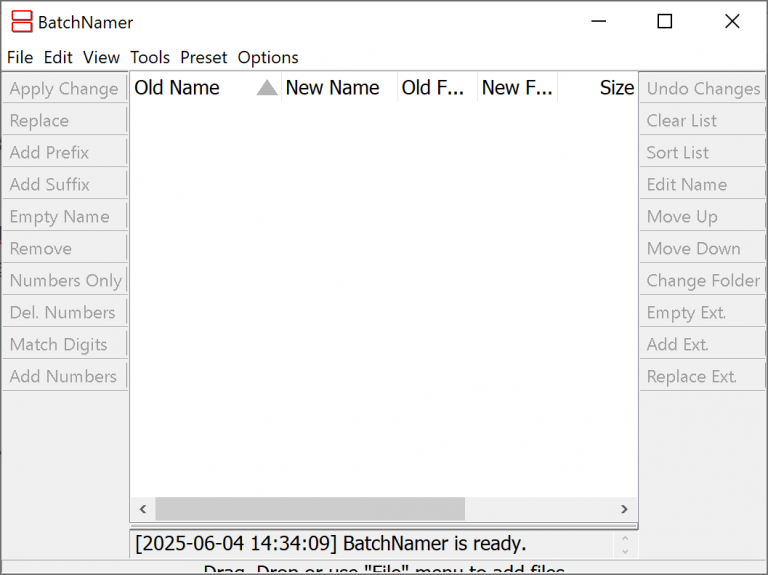 파일이름 일괄변경 프로그램 BatchNamer v2.50