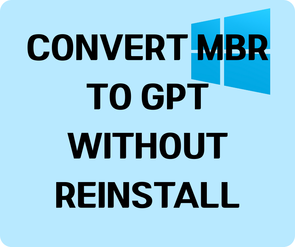 Convert MBR to GPT Without Reinstalling Windows (Boot Old Drive on New PC)
