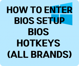 BIOS Key List by Brand
