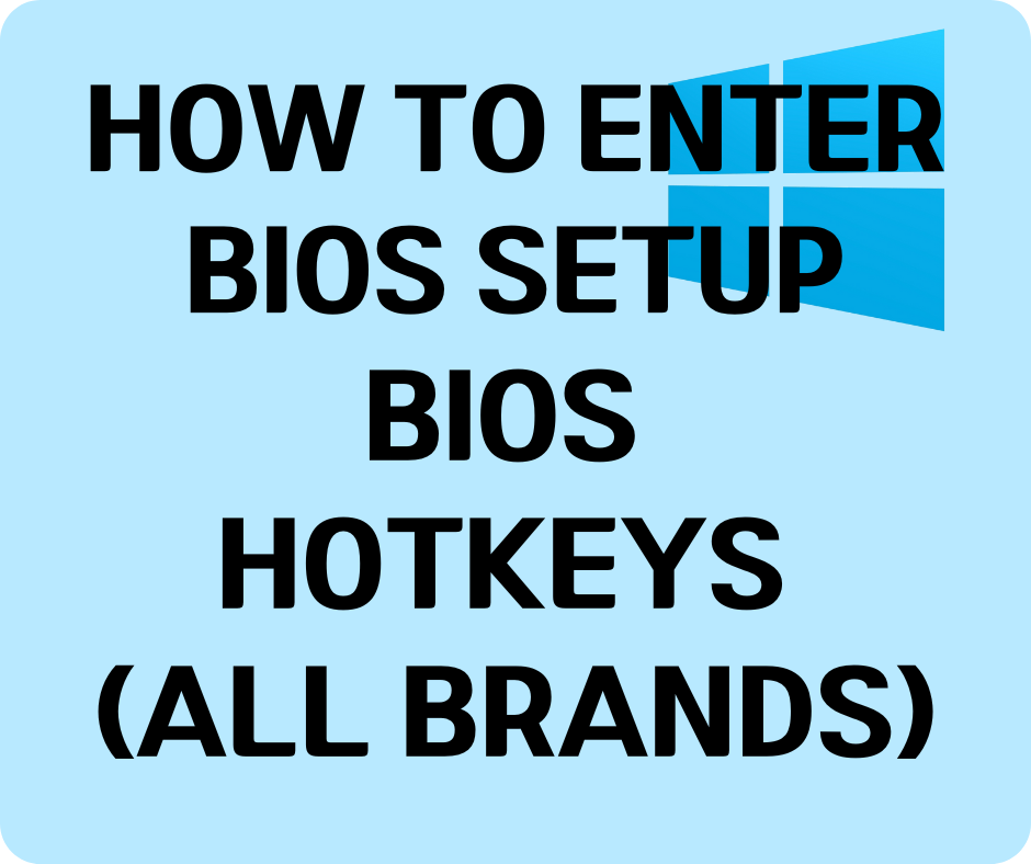 How to Enter BIOS Setup on Any PC (ESC, F2, F12 Keys Guide)