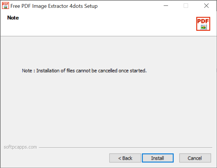 Free PDF Image Extractor 4dots2 설치방법