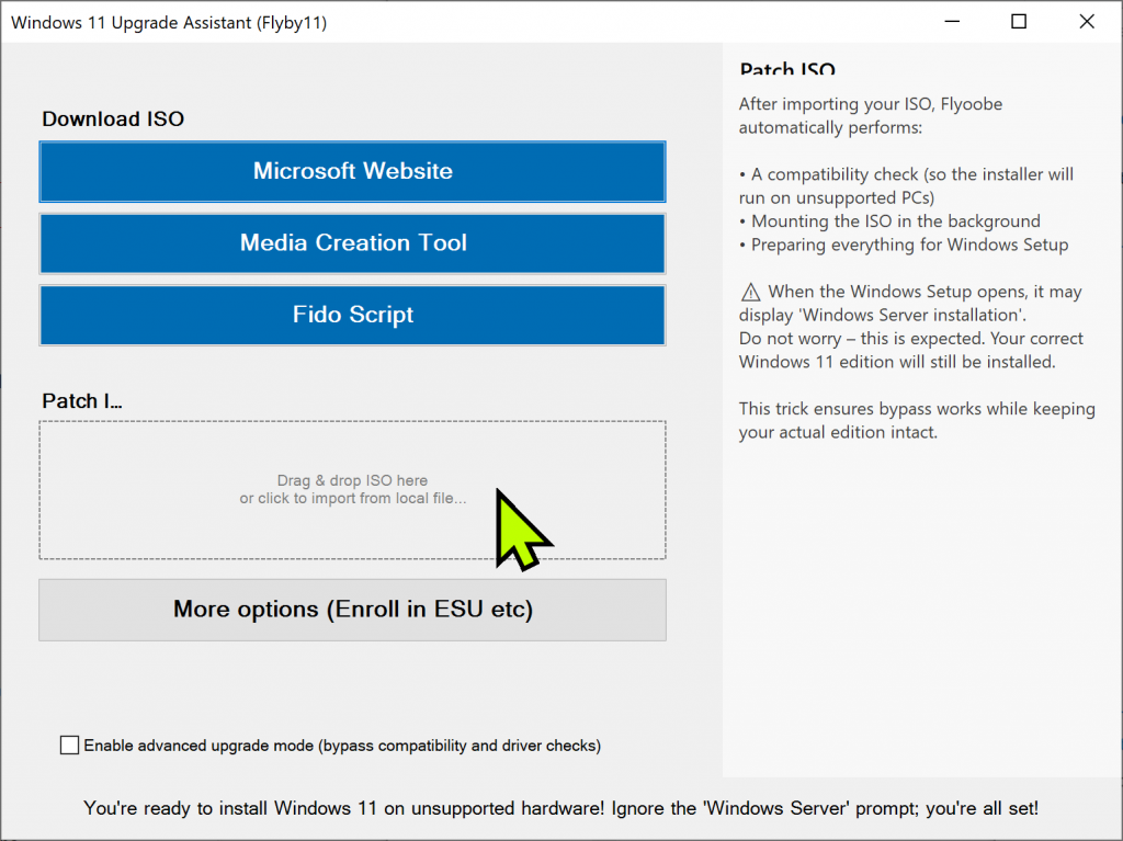 Flyoobe patch ISO file step