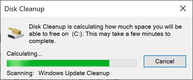 Clean up system files in Windows Disk Cleanup