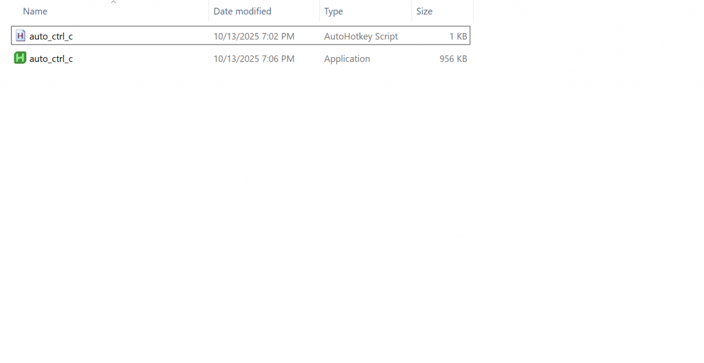 AutoHotkey executable file created in Documents folder