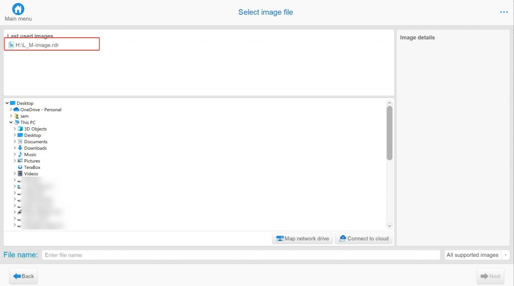 Step 5 - Restore image to a new drive